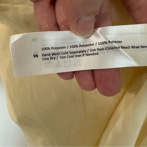 Band of the Free Women’s Long Sleeve Ivory Satin V-Neck Blouse Size S NWT - Picture 5 of 8